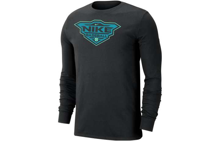 Nike Nike T Shirts Men's Black Crew Neck Moderate Straight Fit