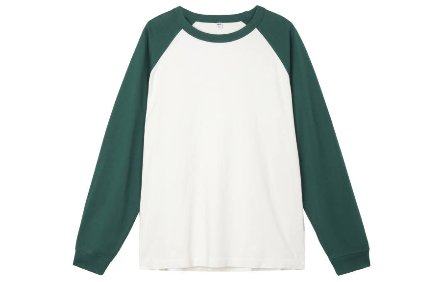 UNIQLO T Shirts Men's Turquoise Crew Neck Moderate