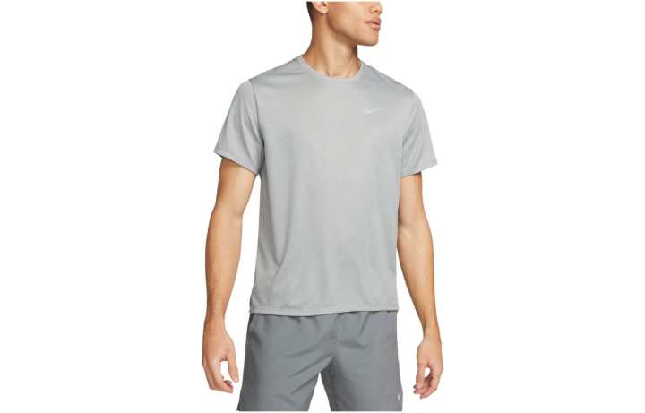 Nike Nike T Shirts Men's Gray Crew Neck Moderate Straight Fit