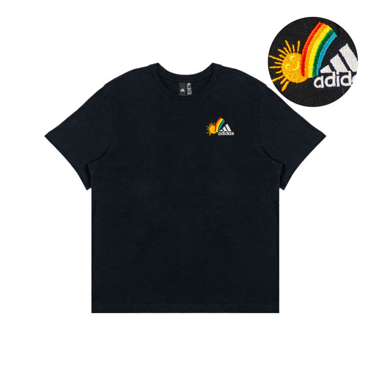 Adidas Adidas T Shirts Unisex Black Crew Neck Moderate Straight Fit