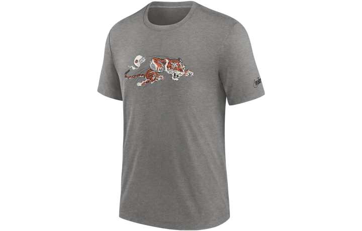 Nike Nike T Shirts Men's Charcoal Mixed Color Crew Neck Moderate Straight Fit