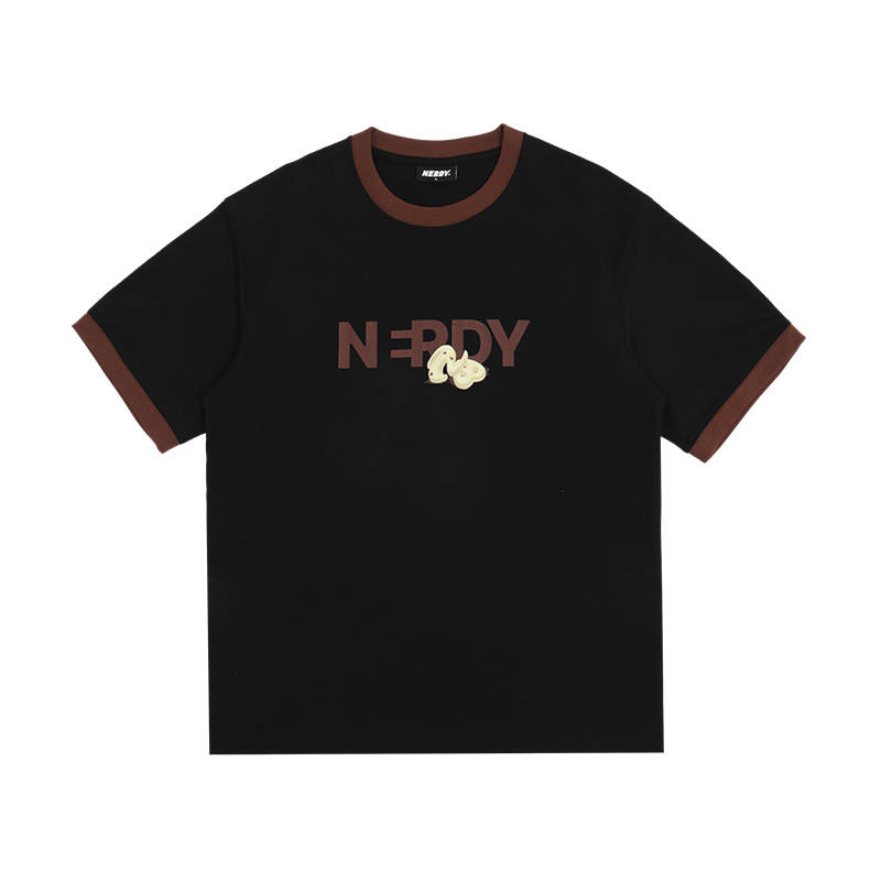 Nerdy T Shirts Unisex Black Crew Neck Moderate Straight Fit