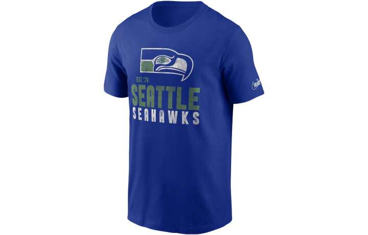 Nike Nike Seattle Seahawks Helmet Essential T Shirt Men's Blue