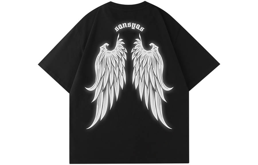 SANSYAS T Shirts Unisex Crew Neck Moderate Straight Fit