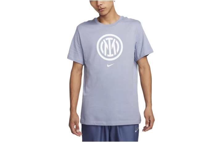 Nike Nike Inter Milan Crest T Shirt Men's Gray Stone Color