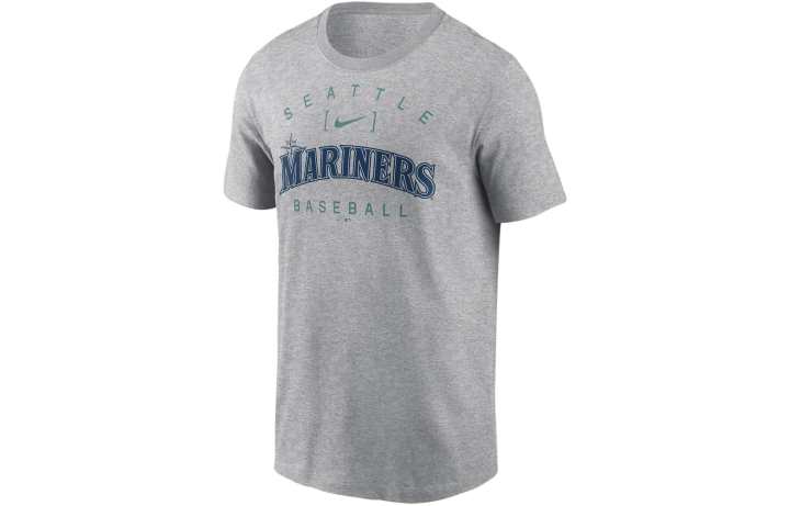 Nike Nike Seattle Mariners Home Team Athletic Arch T Shirt Men's Gray