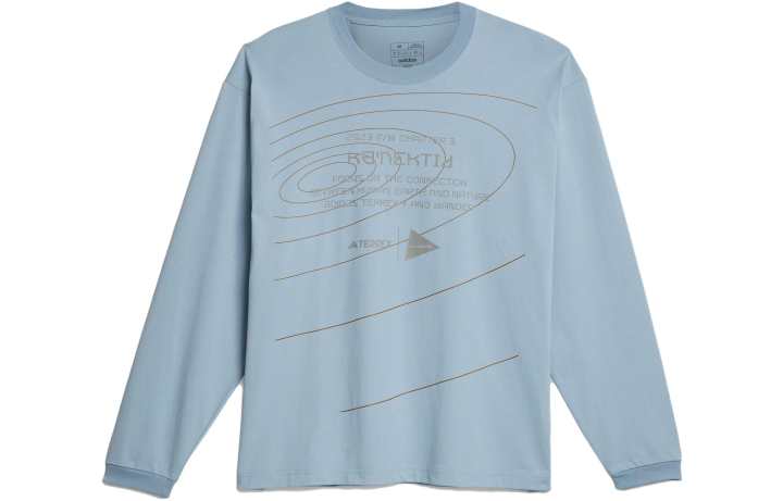 Adidas Adidas TERREX X And Wander T Shirts Unisex Light Blue Crew Neck Moderate Straight Fit