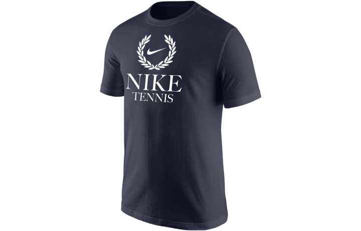 Nike Nike T Shirts Men's Marine Blue Crew Neck Moderate Straight Fit