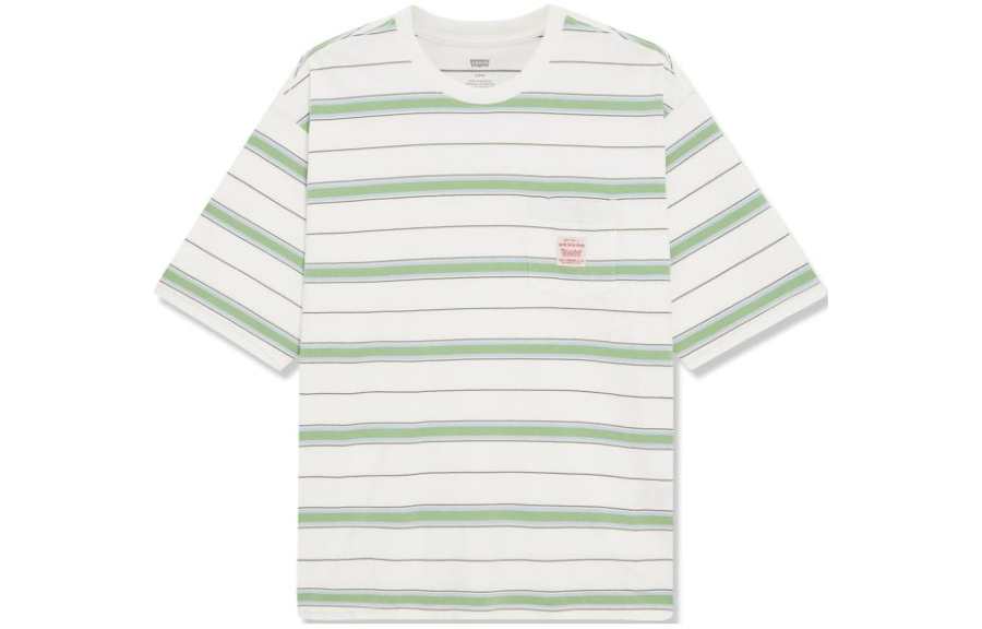 Levis Levis T Shirt Men's White Green Multicolor