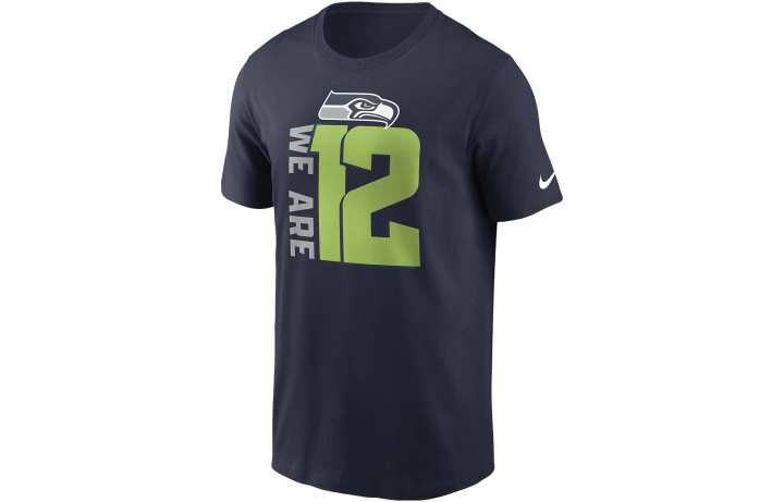 Nike Nike T Shirts Men's Marine Blue Crew Neck Moderate Straight Fit