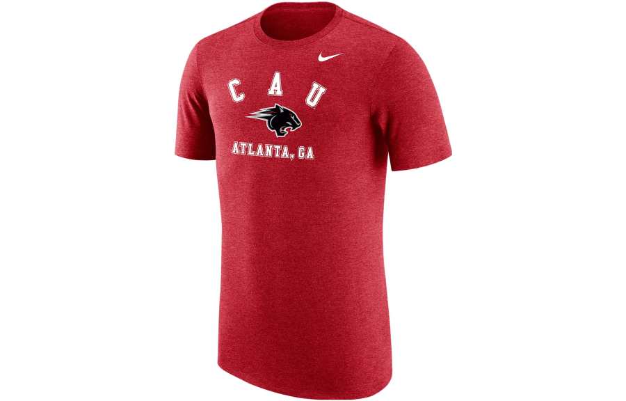 Nike Nike T Shirts Men's Red Crew Neck Moderate Straight Fit