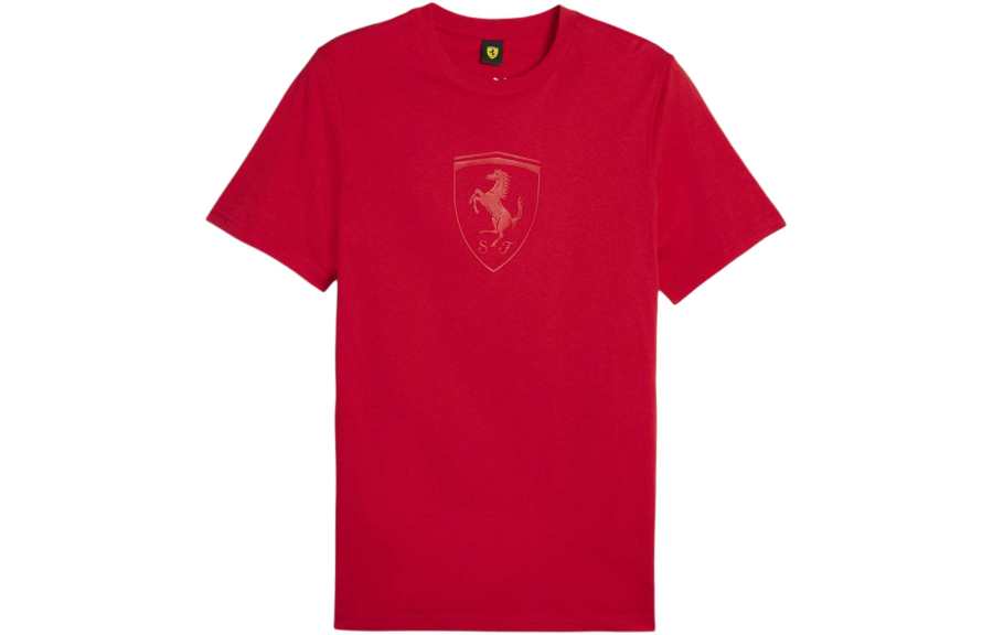 PUMA Playera Para Hombre Scuderia Ferrari Race Big Shield Tonal