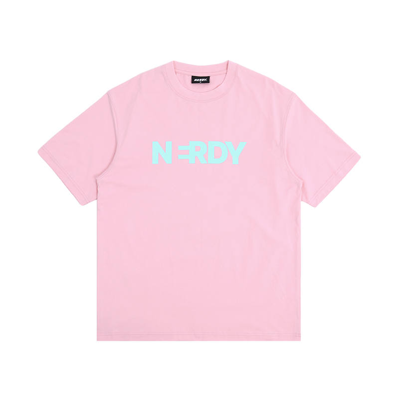 Nerdy Nerdy SS24 T Shirt Unisex Light Pink