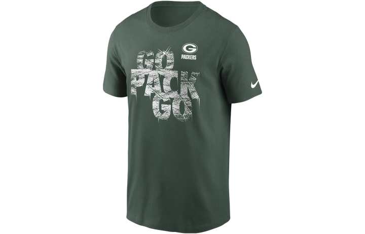 Nike Nike T Shirts Men's Green Crew Neck Moderate Straight Fit