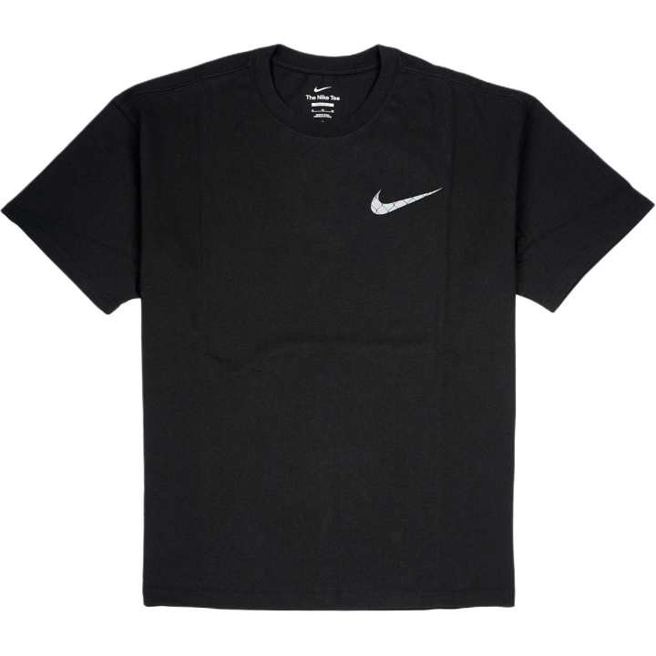 Nike Nike T Shirts Men's Black Crew Neck Moderate Straight Fit