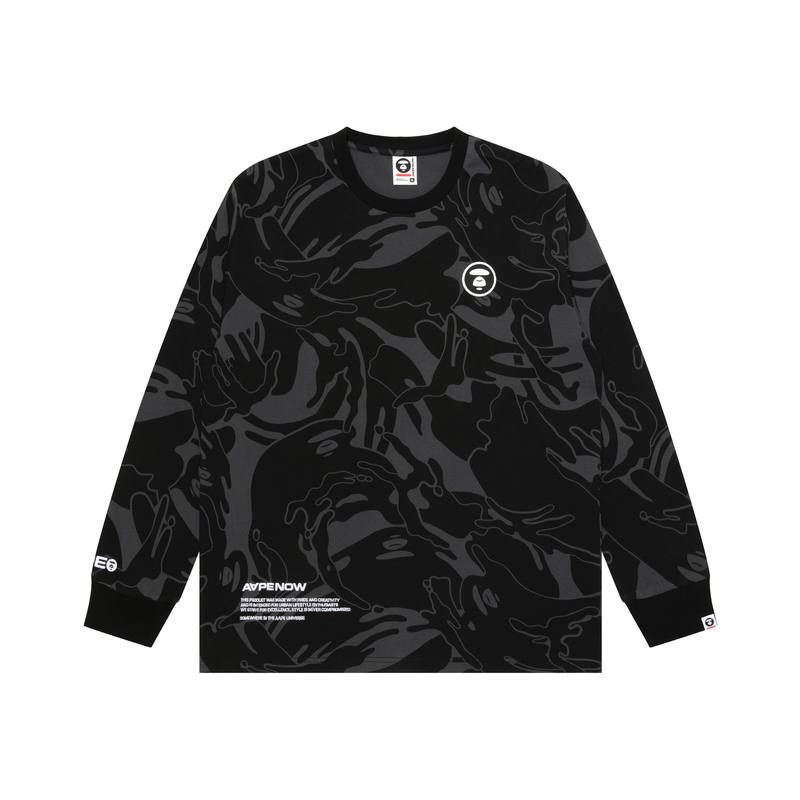 Aape T Shirts Men's Crew Neck Moderate Straight Fit