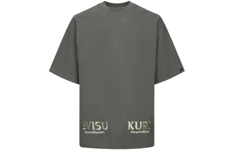 EVISU T Shirts Men's Crew Neck Moderate Straight Fit