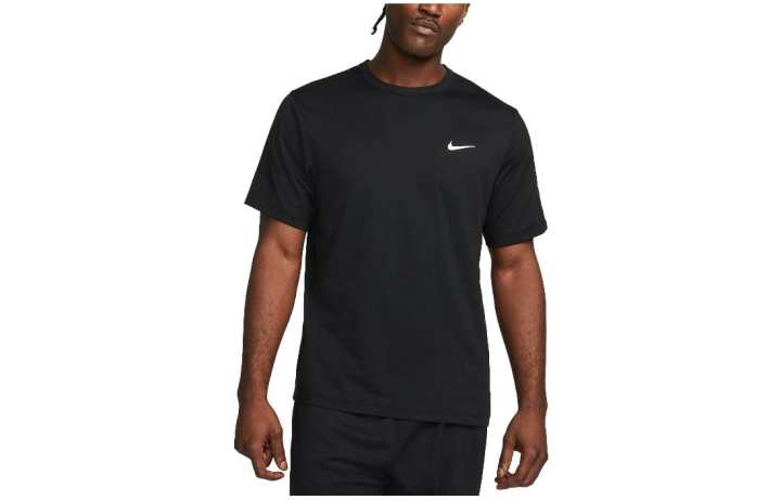 Nike Nike T Shirts Men's Black Crew Neck Moderate Straight Fit