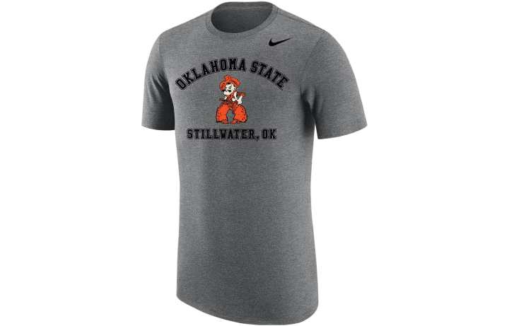 Nike Nike T Shirts Men's Gray Crew Neck Moderate Straight Fit