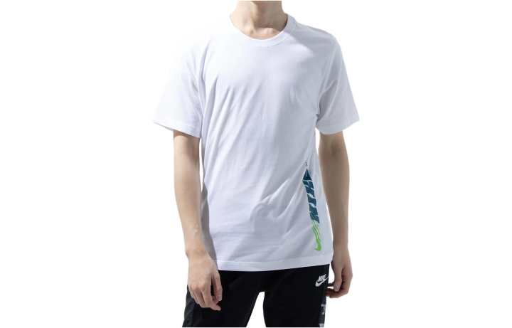 Nike Nike T Shirts Men's White Crew Neck Moderate Straight Fit