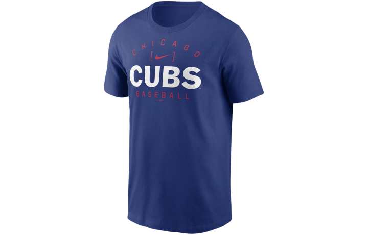Nike Nike Chicago Cubs Home Team Athletic Arch T Shirt Men's Blue