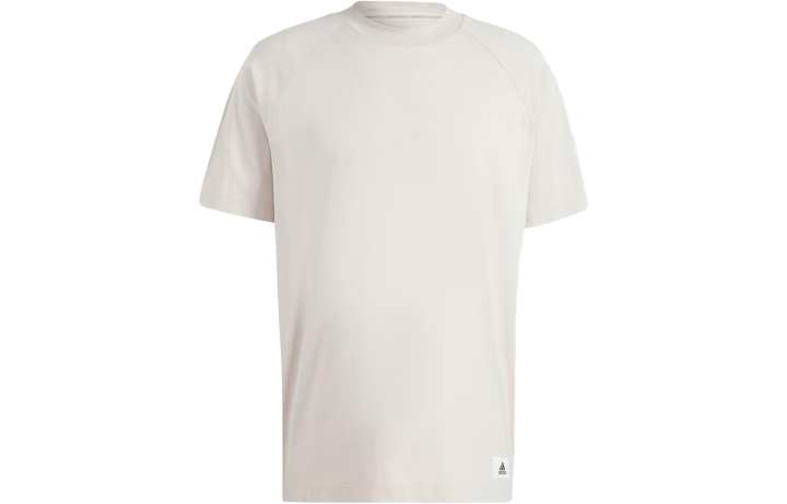 Adidas Adidas T Shirts Men's Beige Crew Neck Moderate Straight Fit