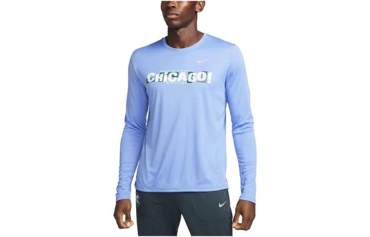 Nike Nike T Shirts Men's Blue Crew Neck Moderate Straight Fit