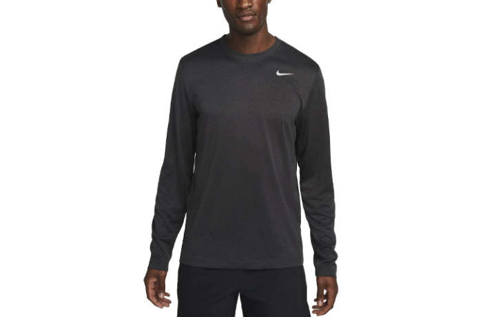 Nike Nike Dri Fit T Shirts Men's Black Crew Neck Moderate Straight Fit