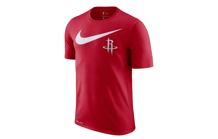 Nike Nike T Shirts Men's Red Crew Neck Moderate Straight Fit