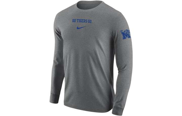 Nike Nike Memphis T Shirts Men's Gray Crew Neck Moderate Straight Fit
