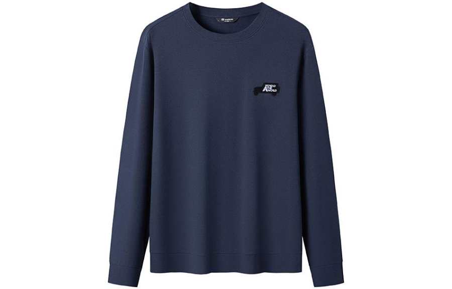 TOREAD T Shirts Men's Crew Neck Thickened And Fleece Lined Straight Fit