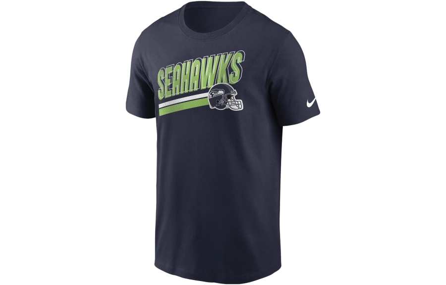Nike Nike T Shirts Men's Marine Blue Crew Neck Moderate Straight Fit