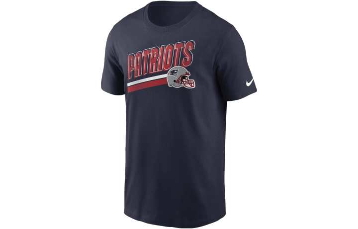 Nike Nike T Shirts Men's Marine Blue Crew Neck Moderate Straight Fit