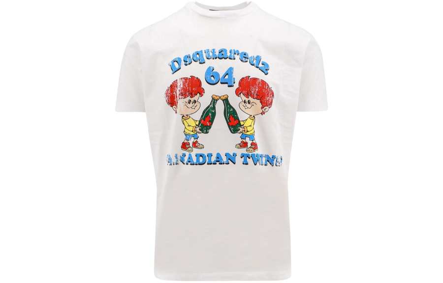 DSQUARED 2 Dsquared2 Graphic Printed Crewneck T Shirt