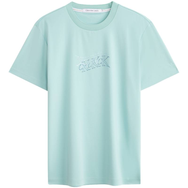 Calvin Klein T Shirts Men's Crew Neck Moderate Straight Fit