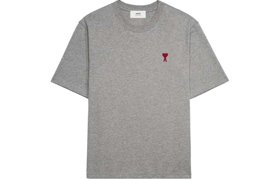 Amiparis Paris Ami de Coeur Logo Embroidered Crewneck T-Shirt