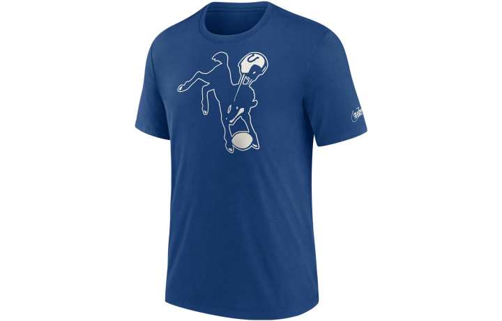Nike Nike T Shirts Men's Blue Crew Neck Moderate Straight Fit