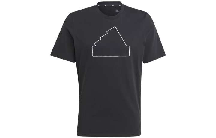 Adidas Adidas T Shirts Men's Black Crew Neck Moderate Straight Fit