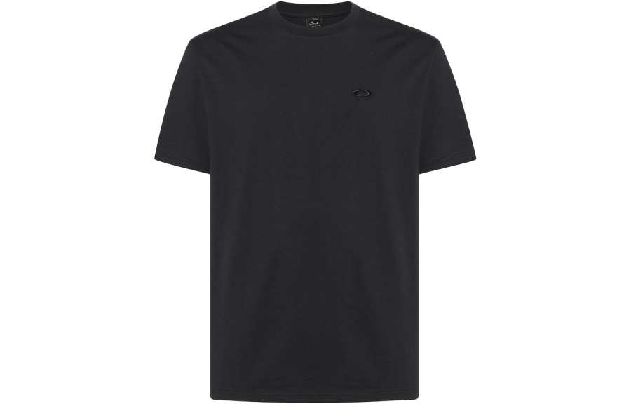 Oakley T Shirts Men's Black Crew Neck Moderate Straight Fit