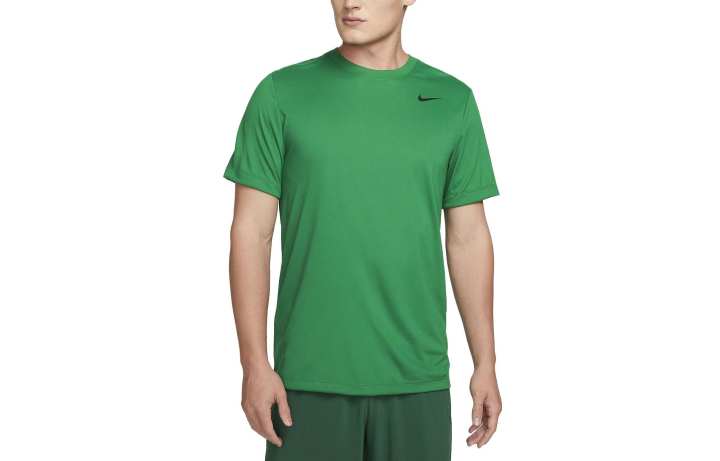 Nike Nike T Shirts Men's Emerald Green Crew Neck Moderate Straight Fit