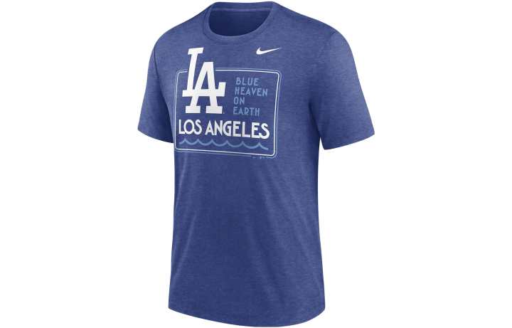 Nike Nike T Shirts Men's Royal Blue Crew Neck Moderate Straight Fit