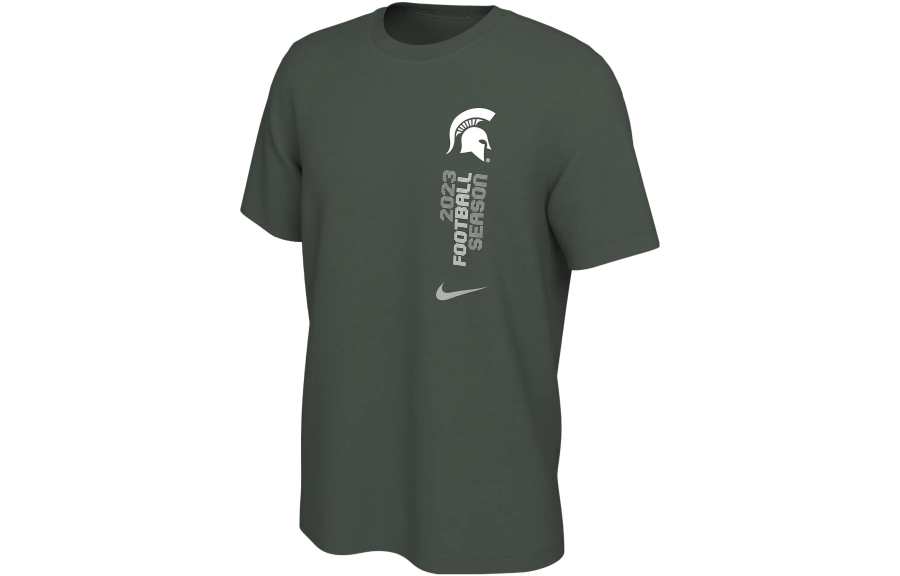 Nike Nike T Shirts Men's Green Crew Neck Moderate Straight Fit