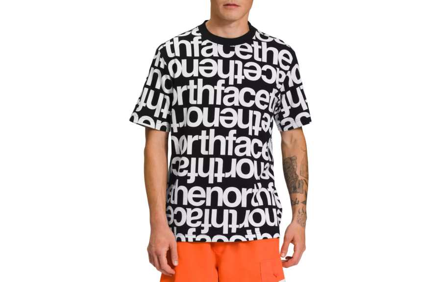 THE NORTH FACE Men's Short Sleeve Aop Box Fit Tee T Shirt Men's Black