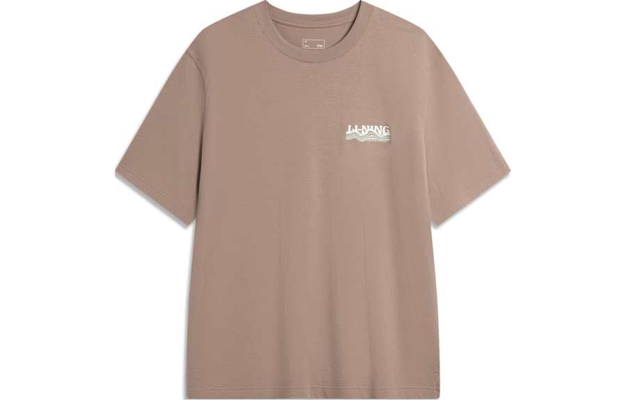 Li-Ning Li Ning Sports Trendy Collection T Shirt Men's Cocoa Brown