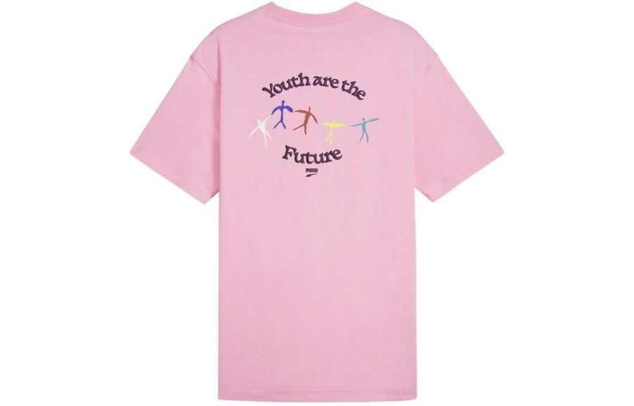 PUMA Future Graphic DOWNTOWN GRAPHIC TEE T Shirt Men's Pink