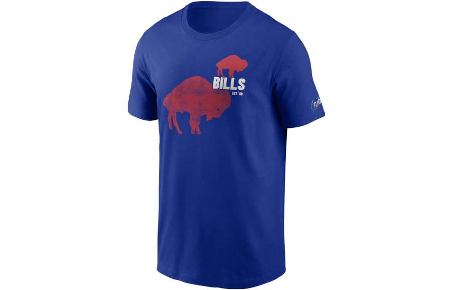 Nike Nike T Shirts Men's Blue Crew Neck Moderate Straight Fit