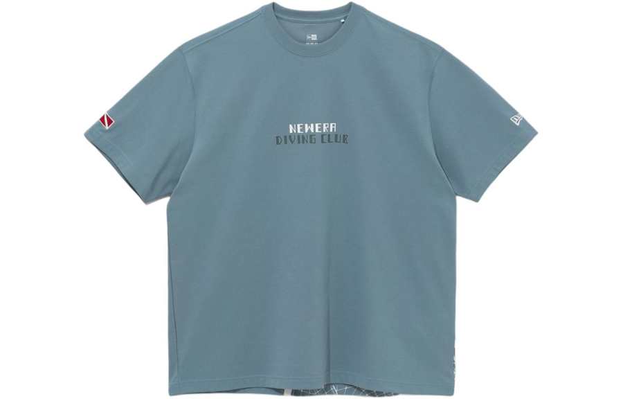 New Era SS24 T Shirt Unisex Gray Blue