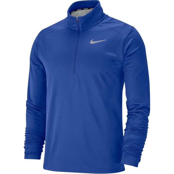 Nike Nike T Shirts Men's Blue Stand Collar Moderate Straight Fit