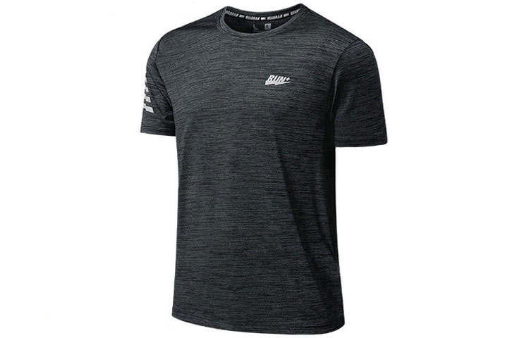 QIAODAN T Shirt Men's Black Gray