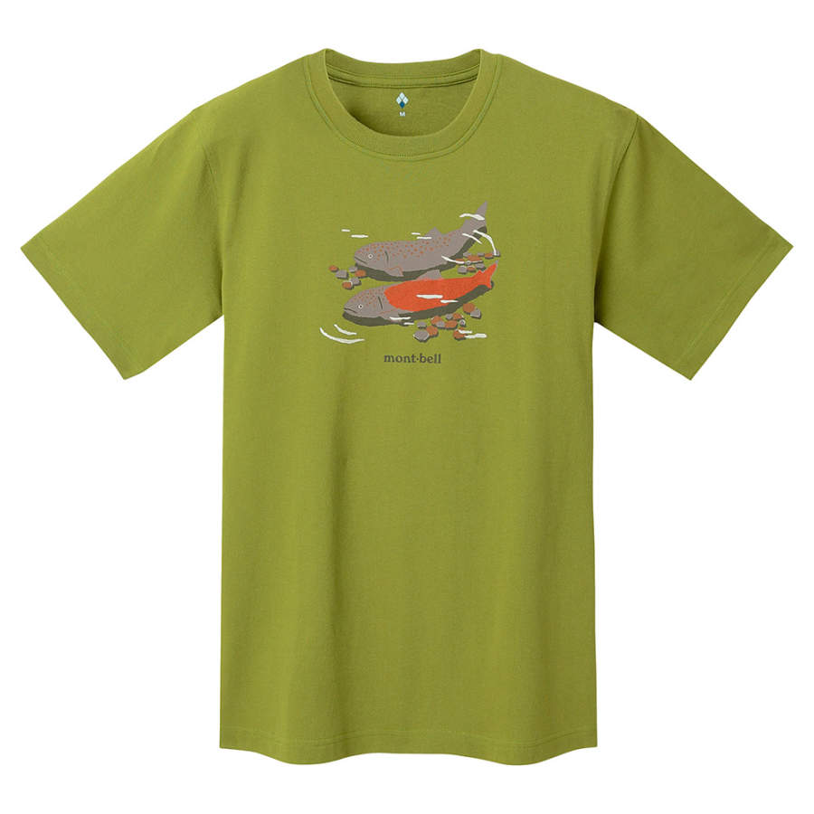MONTBELL T Shirts Unisex Crew Neck Moderate Straight Fit